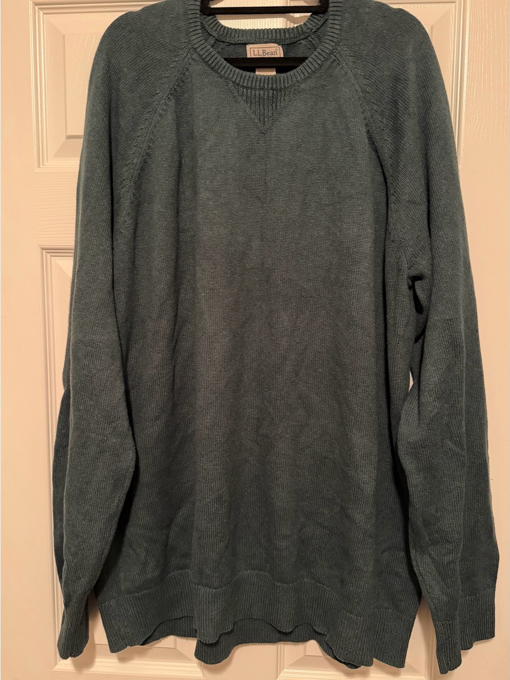 L.L. Bean Men's Crewneck Sweater in Dark Green